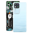For vivo V30 Pro Battery Back Cover with Camera Lens Cover(Blue) - Back Cover by PMC TechLife | Online Shopping South Africa | PMC TechLife | Buy Now Pay Later Mobicred