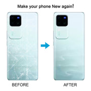 For vivo V30 Pro Battery Back Cover with Camera Lens Cover(Blue)