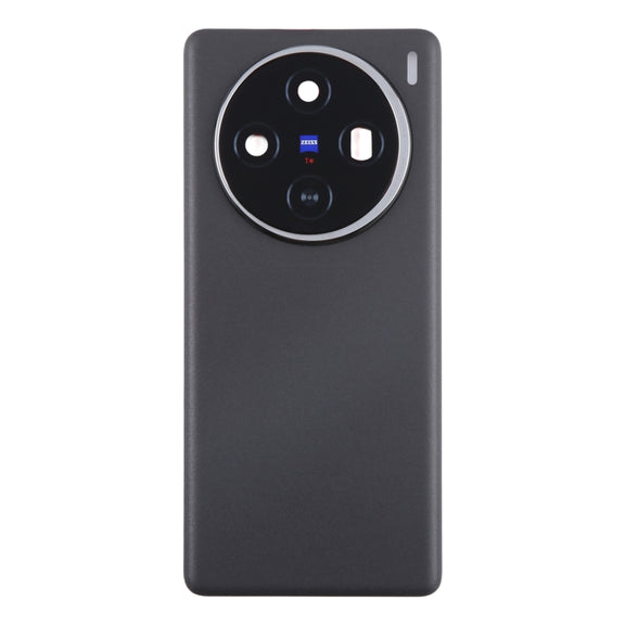 For vivo X100 Battery Back Cover with Camera Lens Cover(Black)