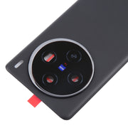 For vivo X100 Battery Back Cover with Camera Lens Cover(Black)