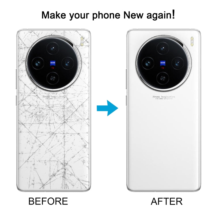 For vivo X100 Battery Back Cover with Camera Lens Cover(Black)