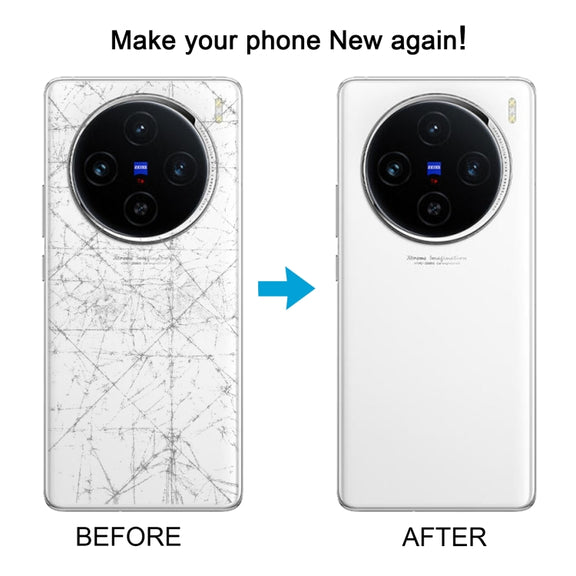 For vivo X100 Battery Back Cover with Camera Lens Cover(Black)
