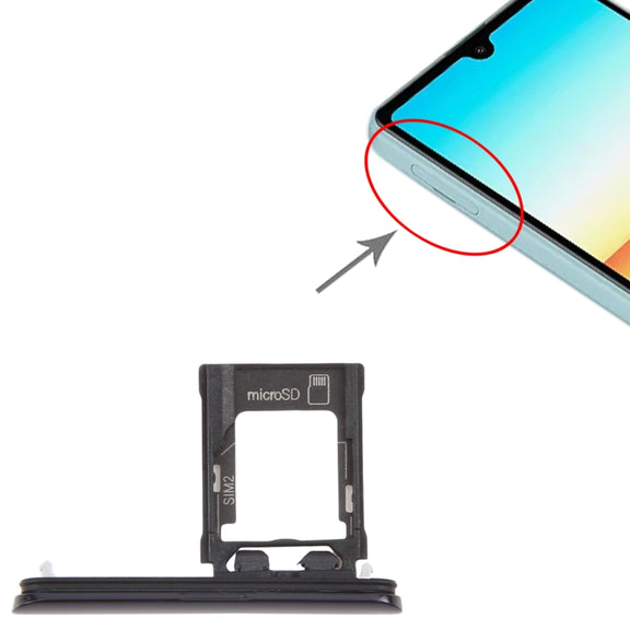 For Sony Xperia Ace SIM + Micro SD Card Tray (Black)