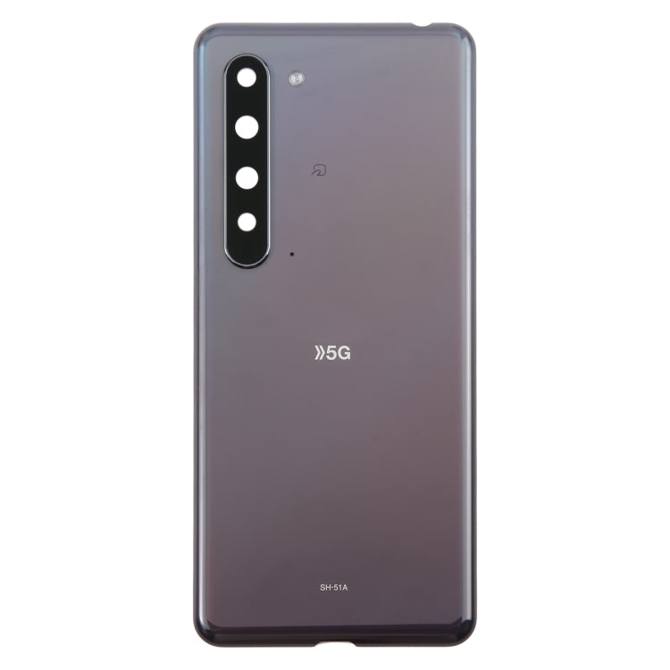 For Sharp Aquos R5G Original Battery Back Cover(Black)