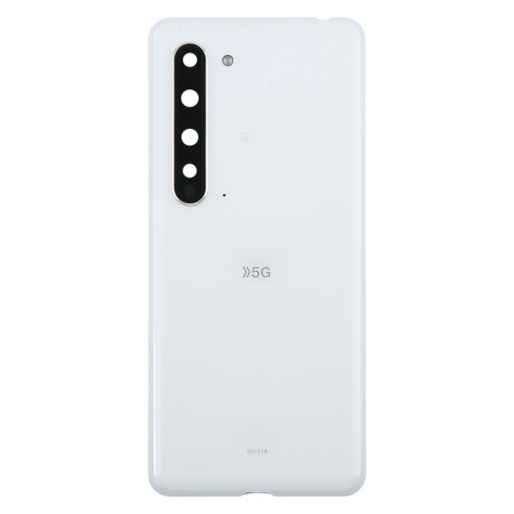For Sharp Aquos R5G Original Battery Back Cover(White)