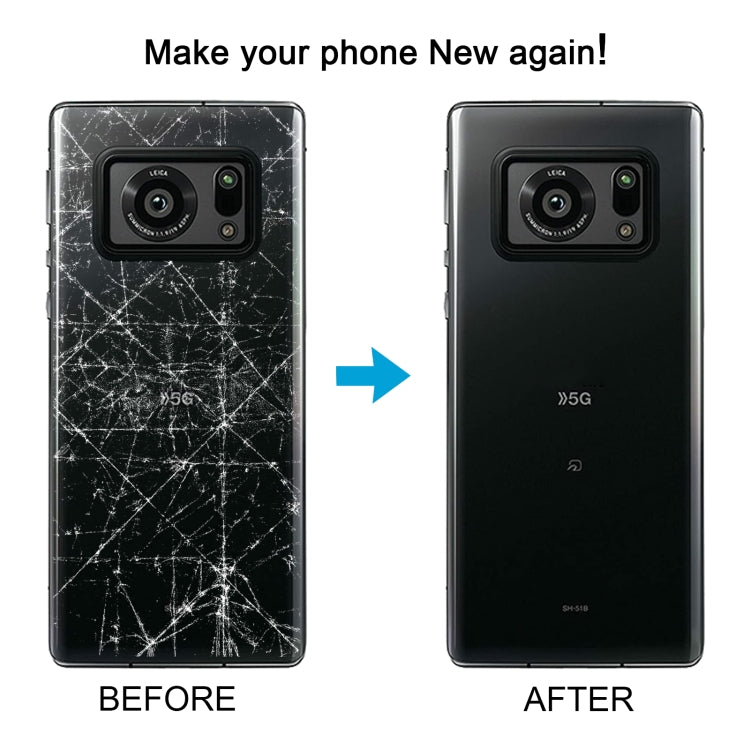 For Sharp Aquos R6 Original Battery Back Cover(Black)