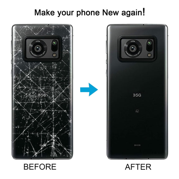 For Sharp Aquos R6 Original Battery Back Cover(Black)