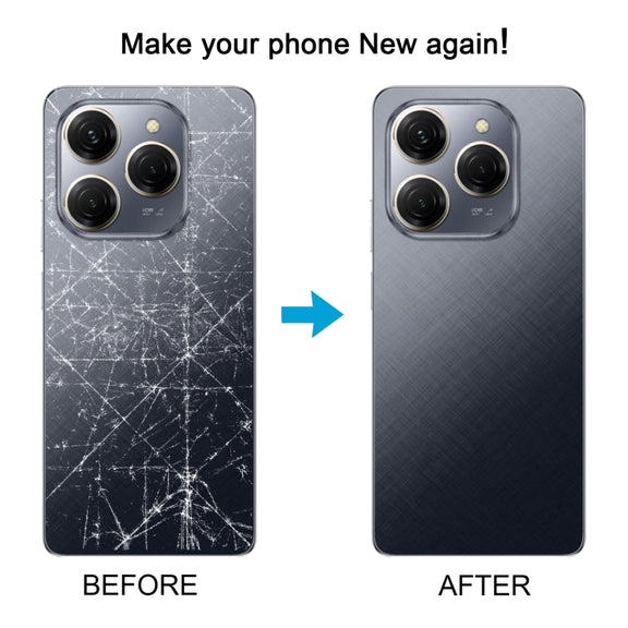 For Tecno Spark 20 Pro Original Battery Back Cover (Black)