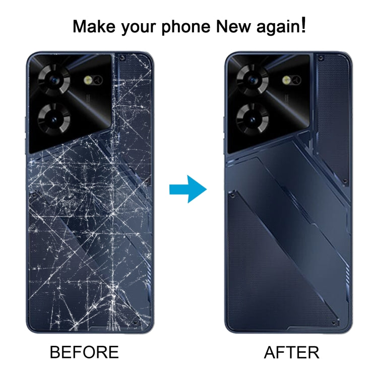 For Tecno Pova 5 4G Original Battery Back Cover(Blue)