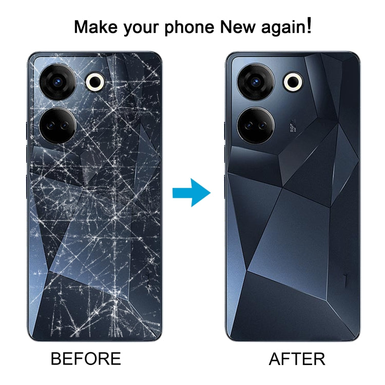 For Tecno Camon 20 Original Battery Back Cover(Blue)