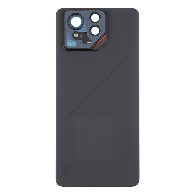 For Asus ROG Phone 9 Pro 5G Original Glass Battery Back Cover with Camera Frame(Matte Black)