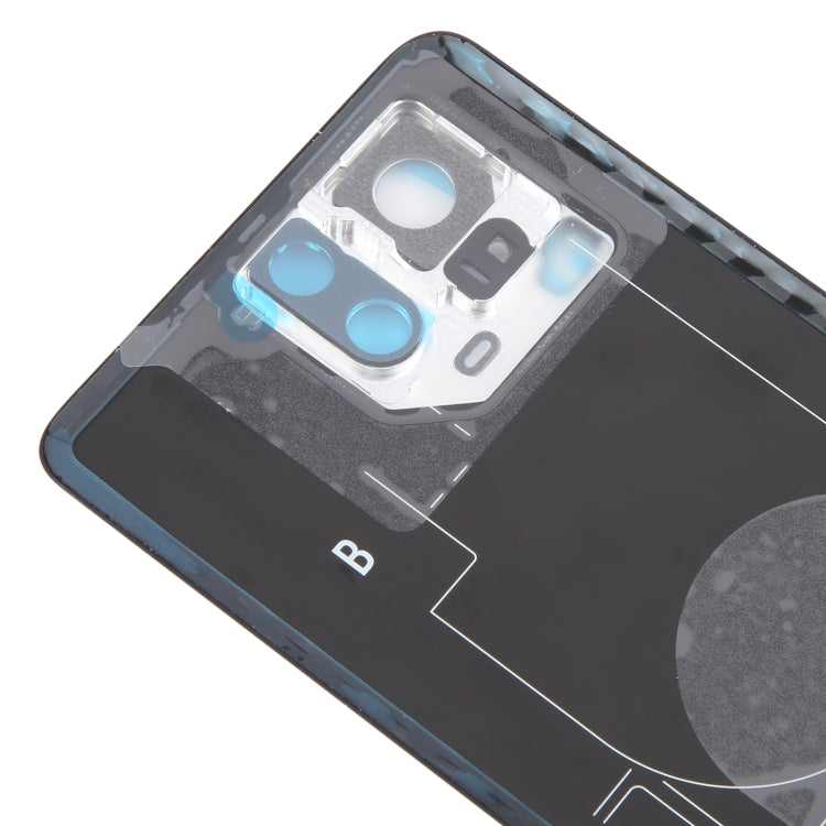 For Asus ROG Phone 9 Pro 5G Original Glass Battery Back Cover with Camera Frame(Matte Black)
