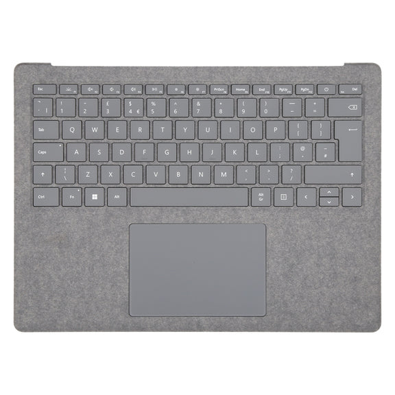 For Microsoft Surface Laptop 3 / 4 / 5 13.5 inch UK Keyboard with C Shell / Touch Board (Grey)