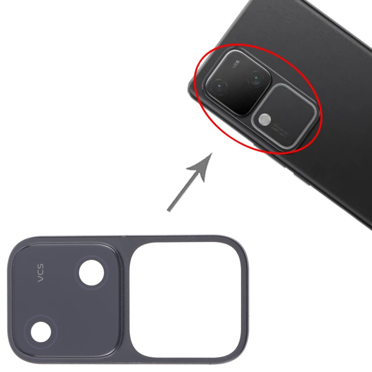 For vivo S18 5G Original Rear Camera Lens Cover (Black)