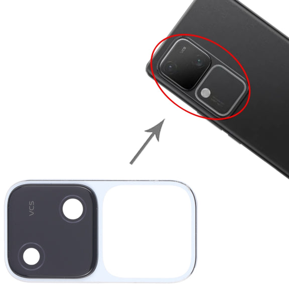 For vivo S18 5G Original Rear Camera Lens Cover (White)