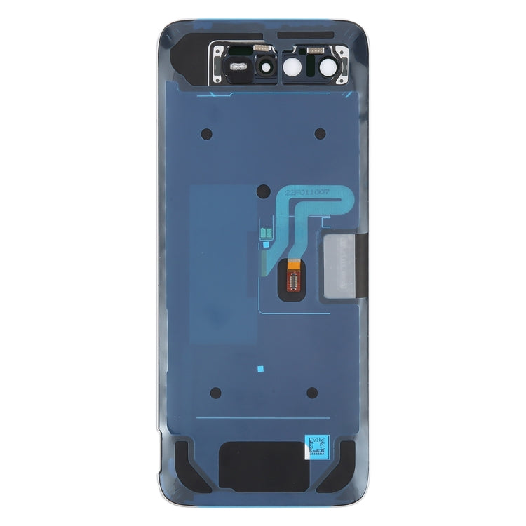 For Asus ROG Phone 6 Pro AI2201-D Glass Battery Back Cover with NFC/LCD(White)