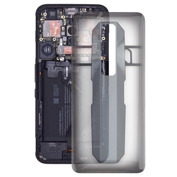 For ZTE nubia Red Magic 7 NX679J Glass Battery Back Cover(Transparent)