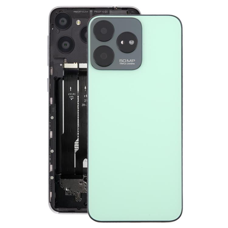 For ZTE Axon 50 Lite 8050 Glass Battery Back Cover with Middle Frame / Camera Lens Cover(Green)