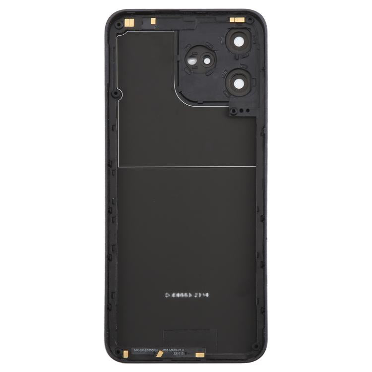 For ZTE Axon 50 Lite 8050 Glass Battery Back Cover with Middle Frame / Camera Lens Cover(Purple)