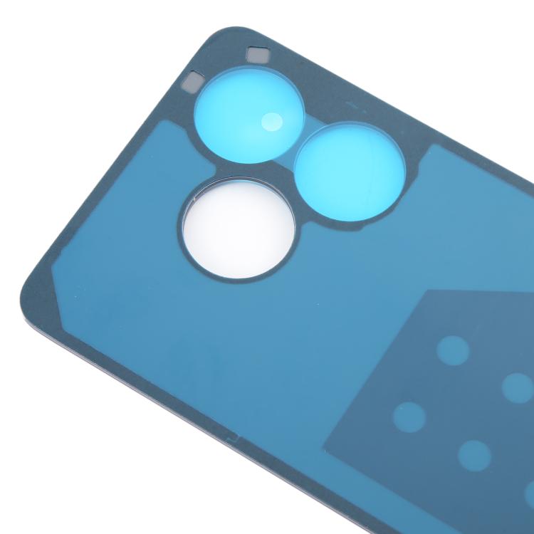 For ZTE Axon 60 Lite Glass Battery Back Cover with Adhesive(Blue)