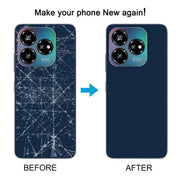 For ZTE Axon 60 Lite Glass Battery Back Cover with Adhesive(Purple)
