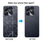 For ZTE Blade A75 4G Z2359 Battery Back Cover with Middle Frame / Camera Lens Cover(Black)