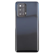 For ZTE Blade V40 Battery Back Cover with Adhesive / Camera Lens Cover(Black)