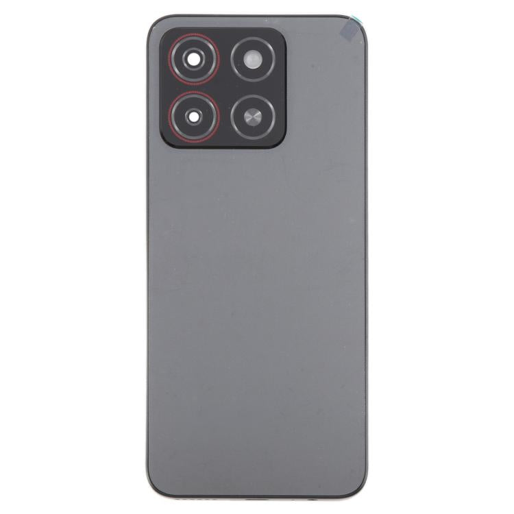 For ZTE Blade A55 Z2450 Battery Back Cover with Middle Frame / Camera Lens Cover(Black)