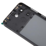 For ZTE Blade A55 Z2450 Battery Back Cover with Middle Frame / Camera Lens Cover(Black)