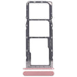 For Nokia C32 Original SIM Card Tray + SIM Card Tray + Micro SD Card Tray (Pink) - Card Tray by PMc TechLife | Online Shopping South Africa | PMc TechLife | Buy Now Pay Later Mobicred