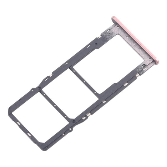 For Nokia C32 Original SIM Card Tray + SIM Card Tray + Micro SD Card Tray (Pink)