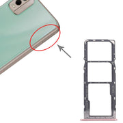 For Nokia C32 Original SIM Card Tray + SIM Card Tray + Micro SD Card Tray (Pink)