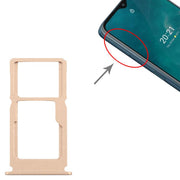 For Nokia G50 Original SIM Card Tray + SIM Card Tray / Micro SD Card Tray (Gold)