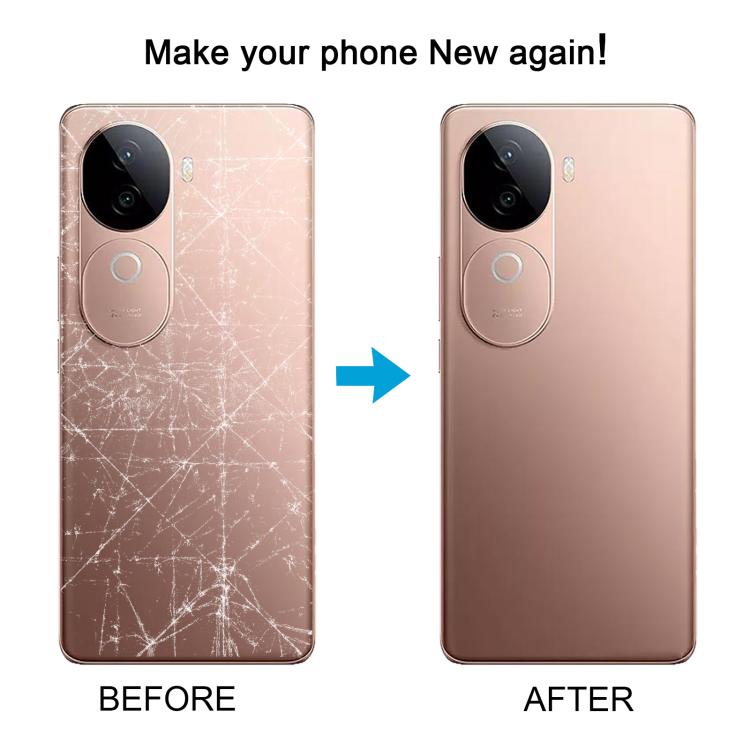 For vivo V40e Battery Back Cover with Camera Lens Cover(Gold)