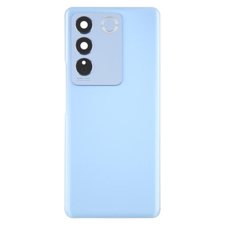For vivo V27 / V27 Pro Battery Back Cover with Camera Lens Cover(Blue)