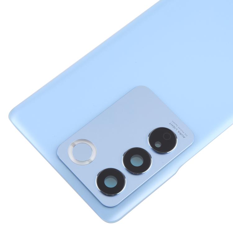 For vivo V27 / V27 Pro Battery Back Cover with Camera Lens Cover(Blue)