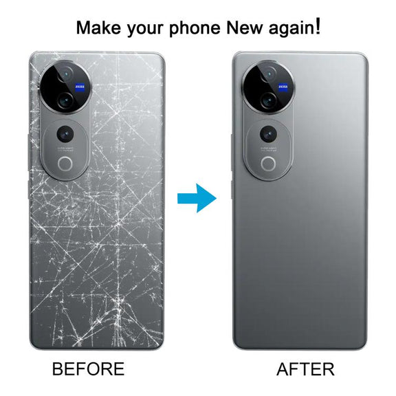 For vivo V40 Pro Battery Back Cover with Camera Lens Cover(Gray)