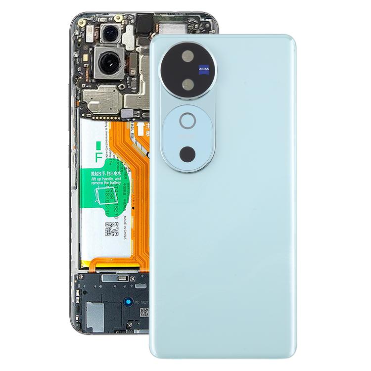 For vivo V40 Battery Back Cover with Camera Lens Cover(Blue)