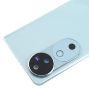 For vivo V40 Battery Back Cover with Camera Lens Cover(Blue)