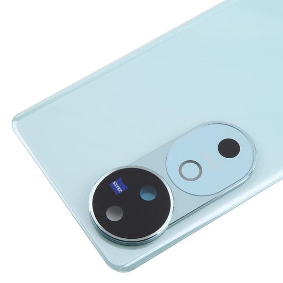 For vivo V40 Battery Back Cover with Camera Lens Cover(Blue)