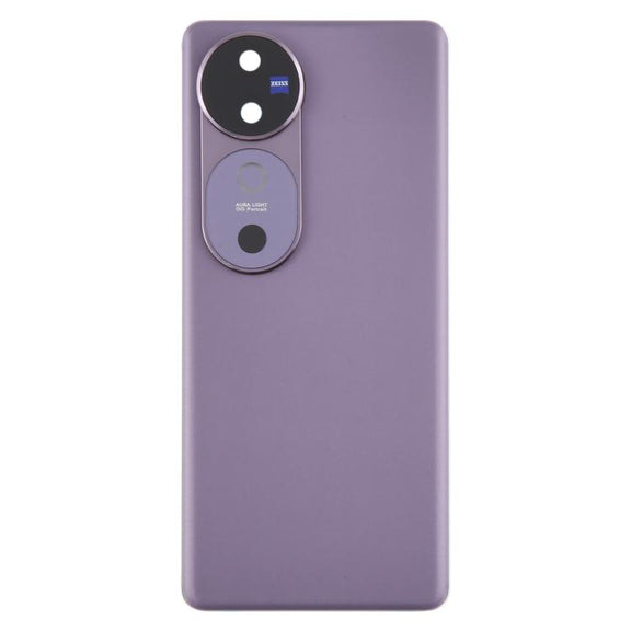 For vivo V40 Battery Back Cover with Camera Lens Cover(Purple)