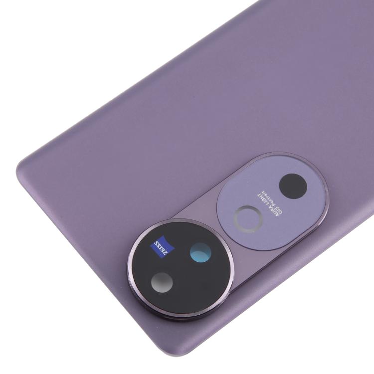 For vivo V40 Battery Back Cover with Camera Lens Cover(Purple)
