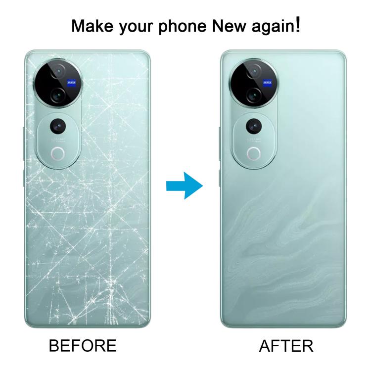 For vivo V40 Battery Back Cover with Camera Lens Cover(Gray)