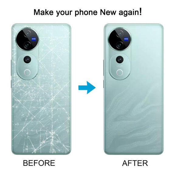 For vivo V40 Battery Back Cover with Camera Lens Cover(Gray)