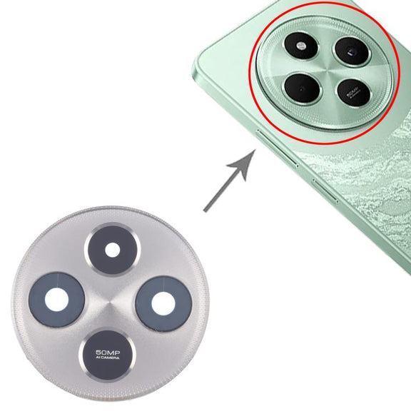 For Xiaomi Poco C75 4G Original Rear Camera Lens Cover (Silver)