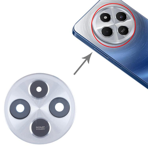 For Xiaomi Redmi 14C 4G Original Rear Camera Lens Cover (Silver)