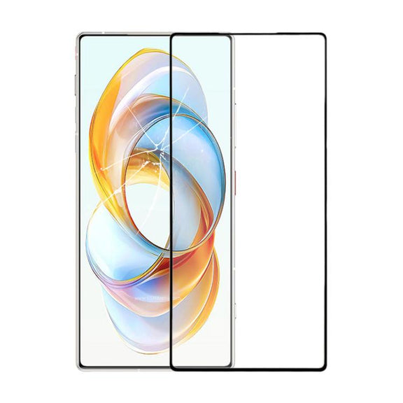 For ZTE Nubia Red Magic 10 Pro NX789J Front Screen Outer Glass Lens with OCA Optically Clear Adhesive (Black)