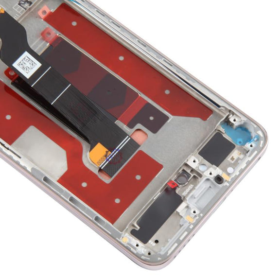 For Honor 200 Original LCD Screen Digitizer Full Assembly with Frame (Pink)