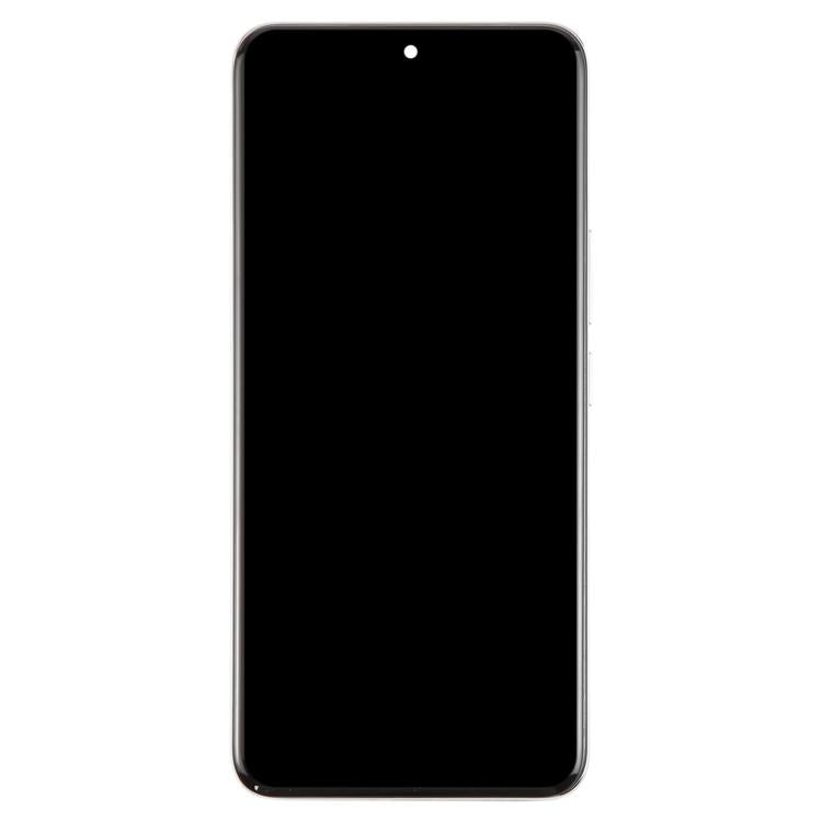 For Honor 200 Original LCD Screen Digitizer Full Assembly with Frame (Silver)