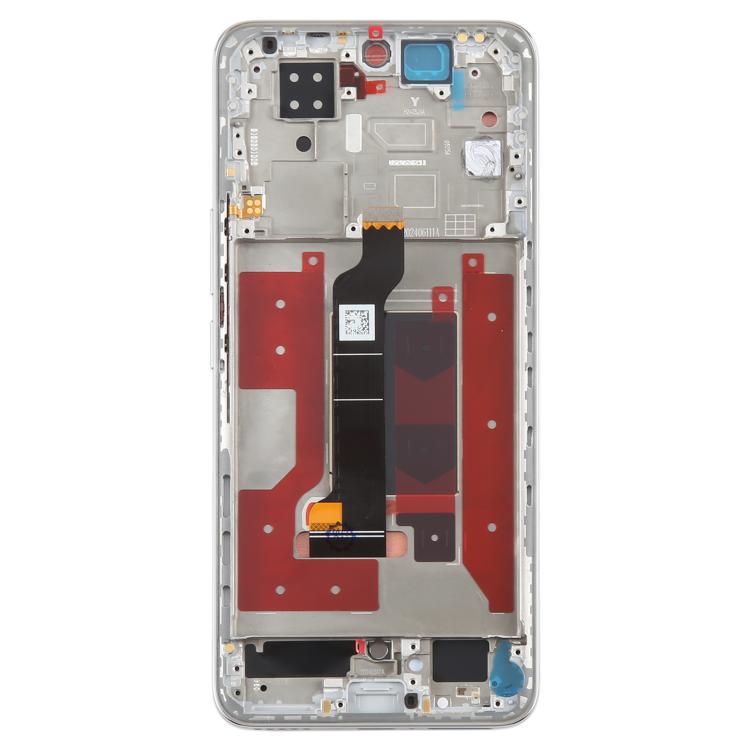 For Honor 200 Original LCD Screen Digitizer Full Assembly with Frame (Silver)